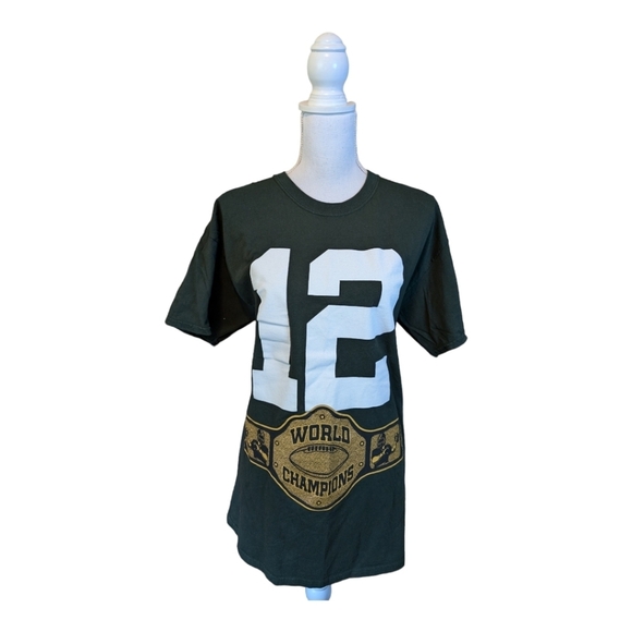 Green Bay PACKERS Aaron Rodgers Discount Double Check World Championship Shirt - Picture 1 of 9